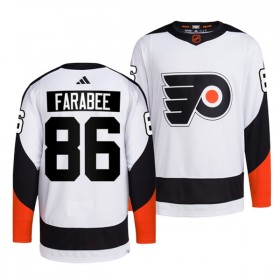 Miesten NHL Philadelphia Flyers Pelipaita Joel Farabee 86 Reverse Retro 2.0 Adidas 2022-23 Valkoinen Authentic
